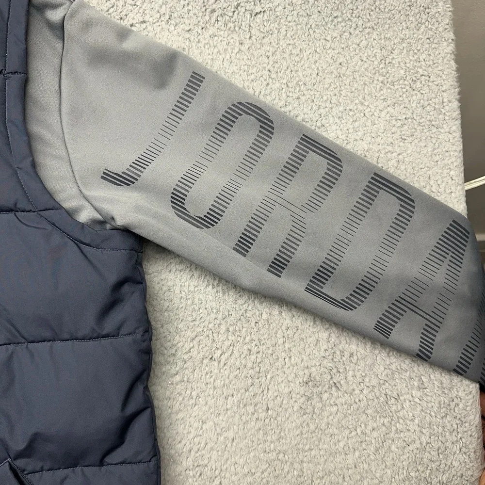 Nike Air Jordan 4370-U2Y Boys XL 13-15 YR Hooded Layered-Look Puffer Vest Jacket